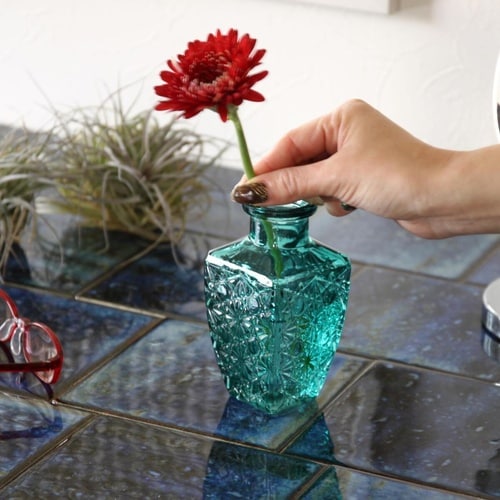 花瓶 プチフラワーベース グリーン シス