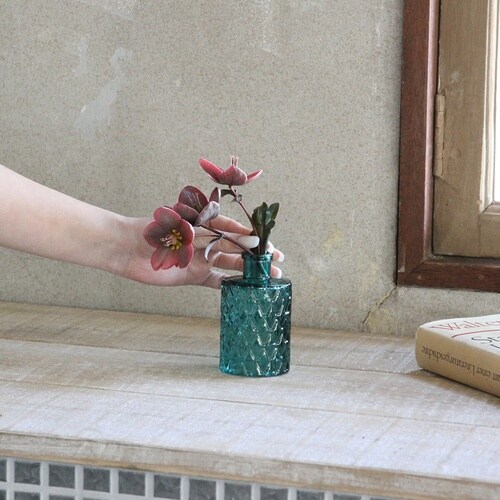花瓶 プチフラワーベース グリーン トロワ
