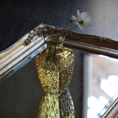 花瓶 プチフラワーベース アンバー シス