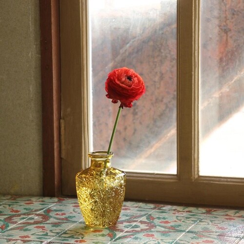 花瓶 プチフラワーベース アンバー シス