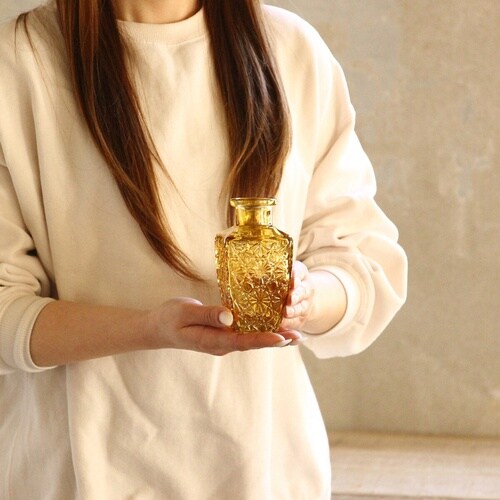 花瓶 プチフラワーベース アンバー シス