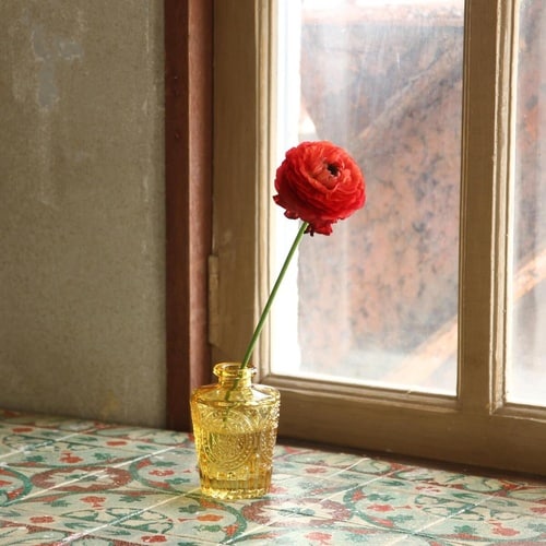 花瓶 プチフラワーベース アンバー セットゥ