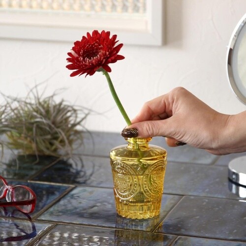 花瓶 プチフラワーベース アンバー セットゥ