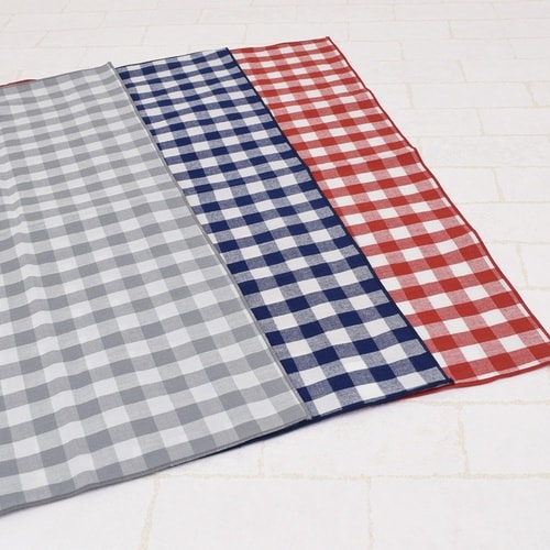 ランチクロス ギンガムチェック グレー