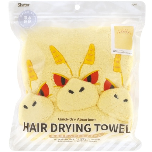 タオル 吸水速乾 ヘアドライタオル キングギドラ