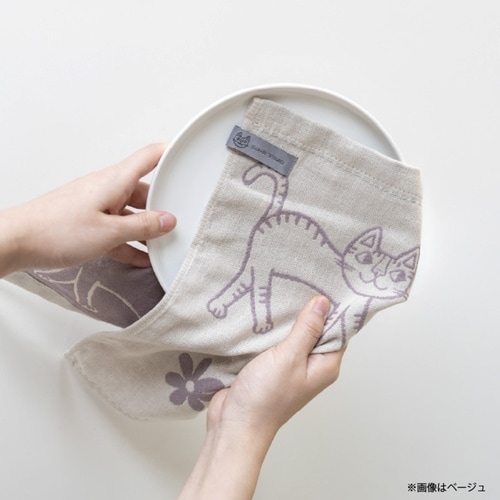 布巾 おかべてつろう Ag+ 抗菌 ベージュ
