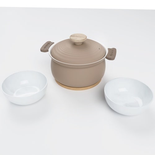 卓上鍋 18cm 深型 IH対応 軽いセラミック