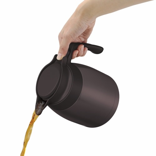 サーモス ポット 1L ステンレスポット ブラウン