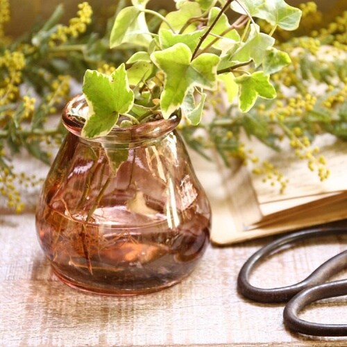 花瓶 VALENCIA リサイクルガラス パープル