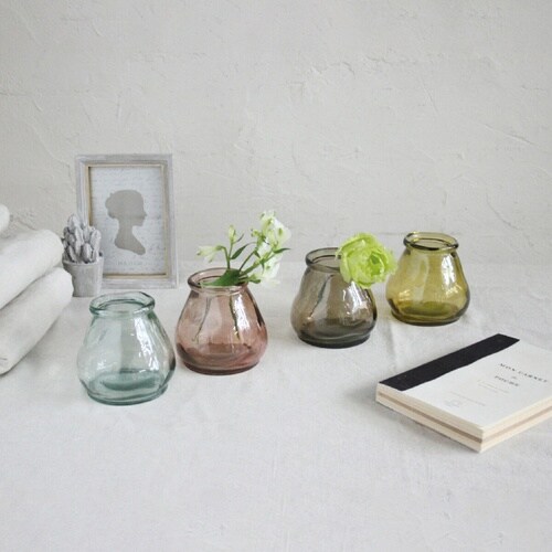 花瓶 VALENCIA リサイクルガラス パープル