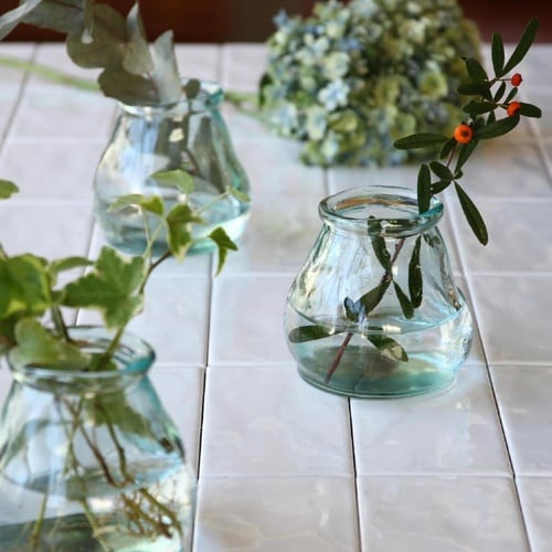 花瓶 VALENCIA リサイクルガラス クリア