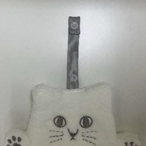 ハンドタオル にゃふにゃふ ホワイト