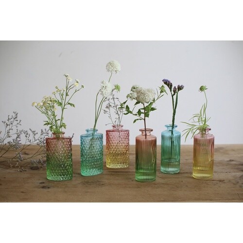 花瓶 プチフラワーベース ショート ピンク