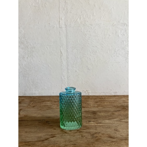 花瓶 プチフラワーベース ショート ブルー