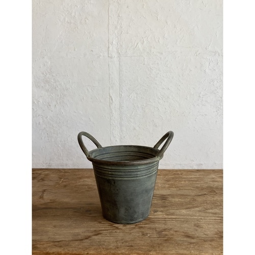 植木鉢 ブリキハンドルポット S