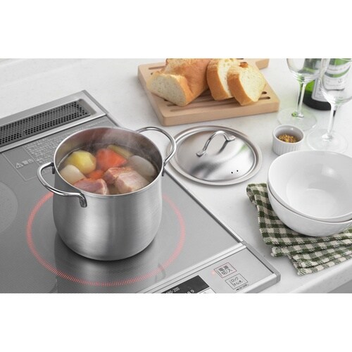 両手鍋 14cm 深型 IH対応 煮込み鍋