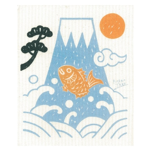 スポンジワイプ スポンジ 食器拭き ふきん 波