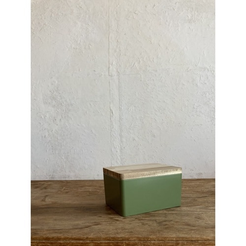 収納ボックス KITOHAKO ふた付き グリーン