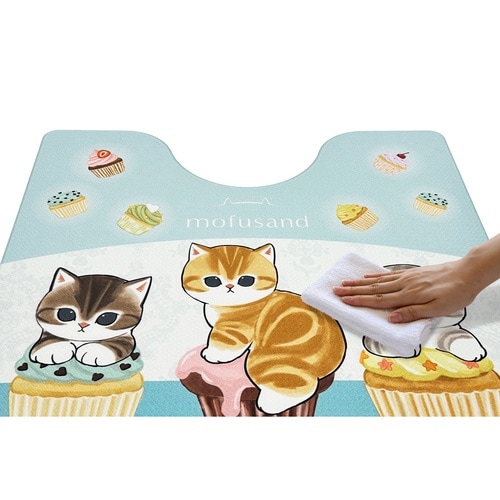 トイレマット PVC カップケーキにゃん