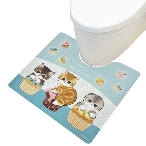 トイレマット PVC カップケーキにゃん