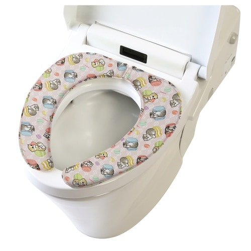 便座クッション さらふわ マカロンにゃん