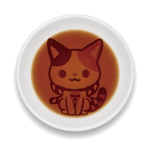 かぶきにゃんたろう 醤油皿 おすわり