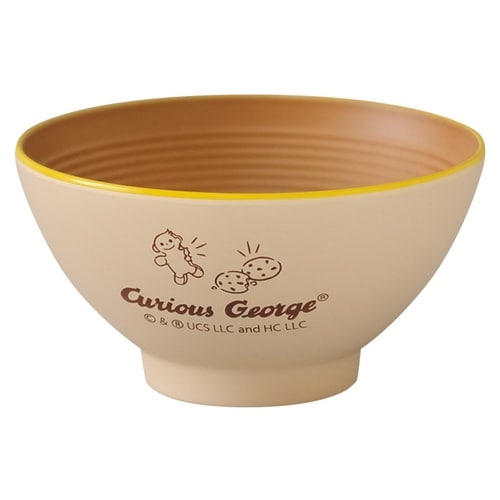 茶碗 おさるのジョージ CG 塗茶わん アイボリー