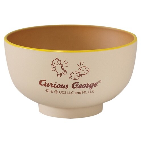 汁椀 おさるのジョージ CG 塗汁わん アイボリー