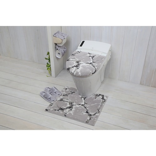 トイレマット 55×60cm グレー