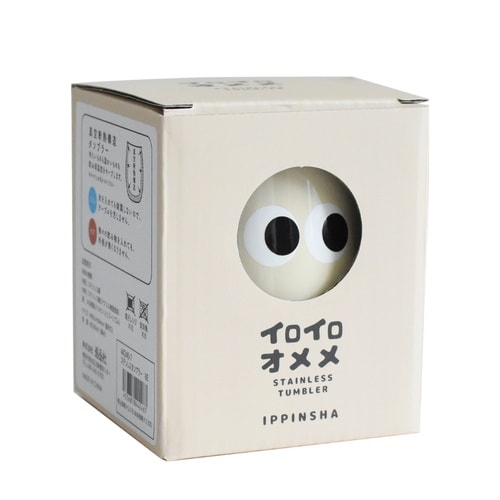 タンブラー イロイロオメメ ベージュ