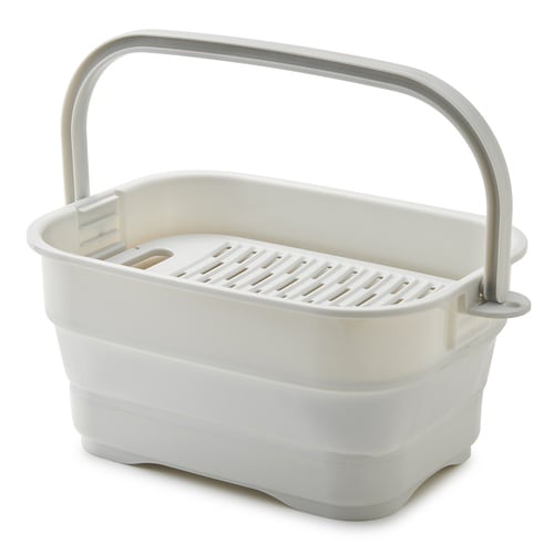 バケツ 折りたためる つけ置き洗いバケツ グレー