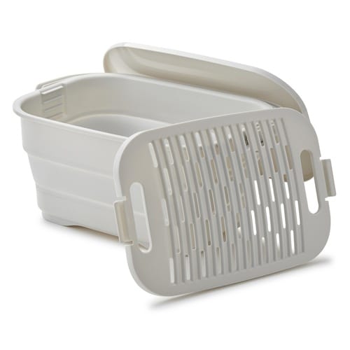 バケツ 折りたためる つけ置き洗いバケツ グレー