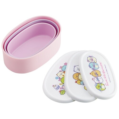 弁当箱 3個セット 抗菌シール容器 すみっコぐらし