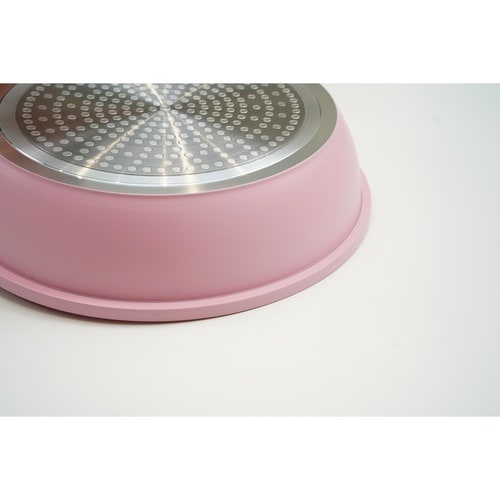 フライパン 20cm IH対応 ペールピンク