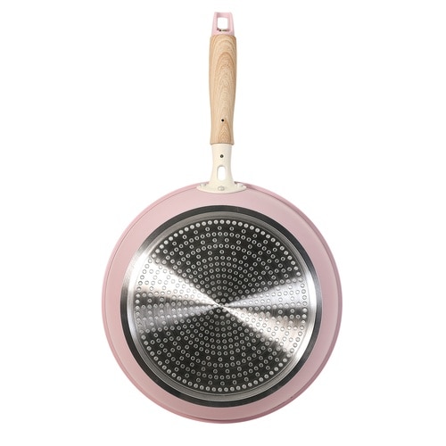 フライパン 20cm IH対応 ペールピンク