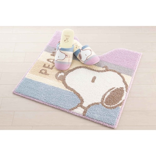 トイレマット 58×60cm スヌーピー ピンク