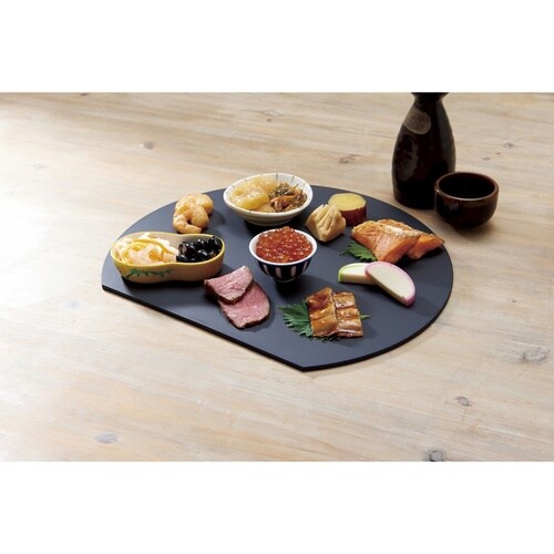 丸いまな板 小 食洗機対応 ブラック