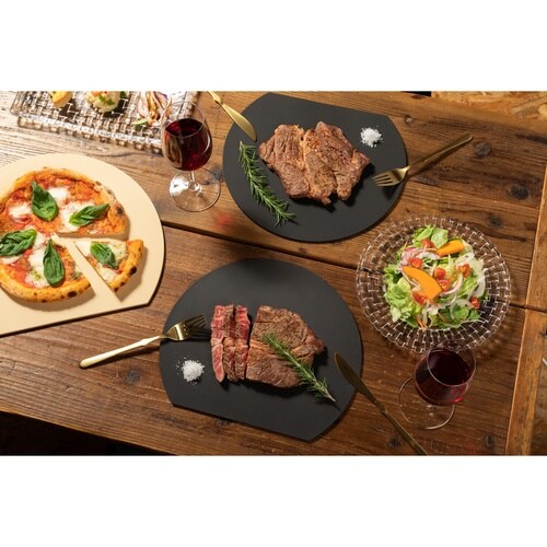 丸いまな板 大 食洗機対応 ブラック