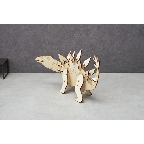 キーフック 天然木 色塗り 恐竜 組立て式