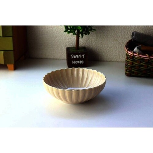 鉢 菊花和膳 サラダ鉢 13cm 白うのふ