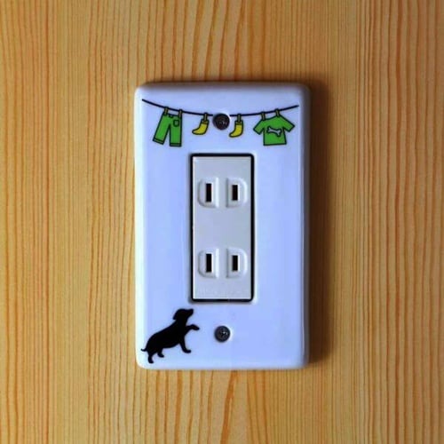 スイッチカバー グリーン ドッグ3穴