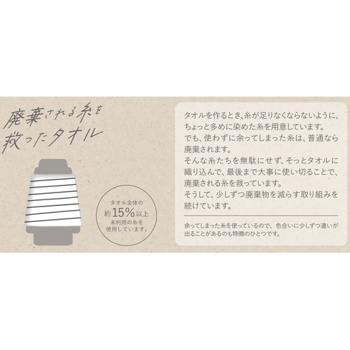 リユース糸のタオルハンカチ 100枚入