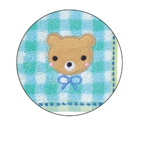 キッズ柄タオルハンカチ クマ 20枚入