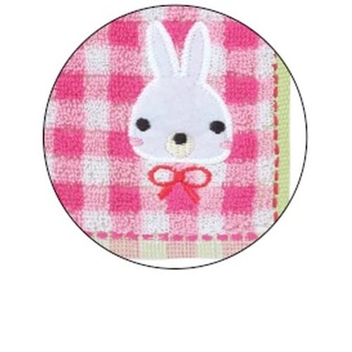 キッズ柄タオルハンカチ ウサギ 200枚入