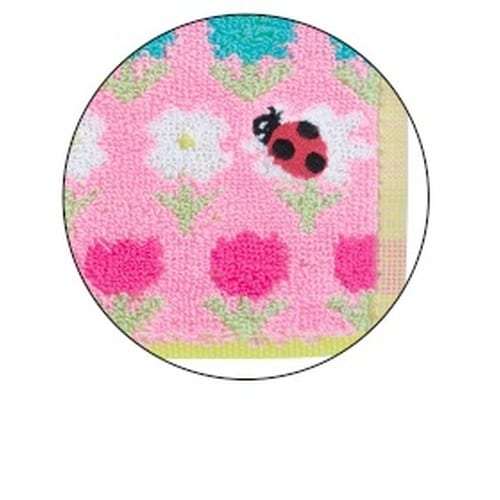 キッズ柄タオルハンカチ てんとう虫 500枚入