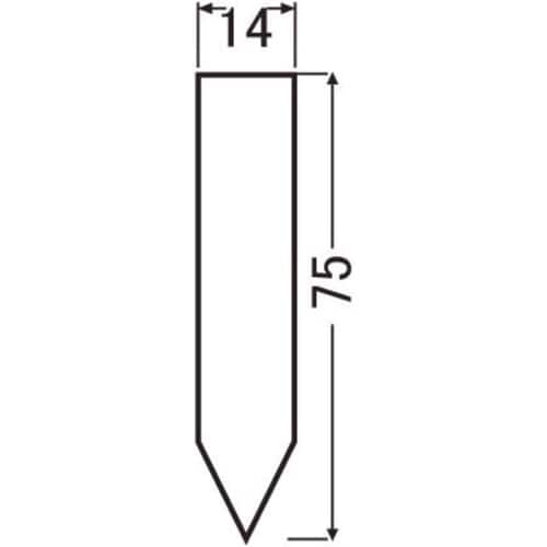 フラワーラベル 7.5cm W 100枚入