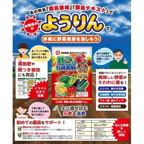 野菜が実る化成肥料 500g