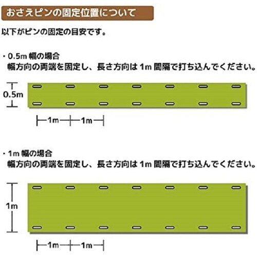 人工芝おさえピン 50本入 W3.1cmxL12c
