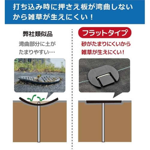 らくらくシート押さえピン フラットタイプ 20cm