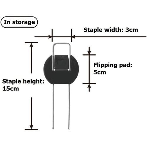 らくらくシート押さえピン フラットタイプ 15cm